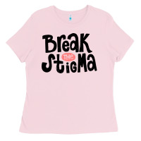 Bubblegum Pink end the stigma merch Ladies Tee - artisFamous