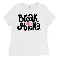 White end the stigma merch Ladies Tee - artisFamous