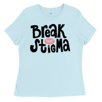 Baby Blue end the stigma merch Ladies Tee - artisFamous