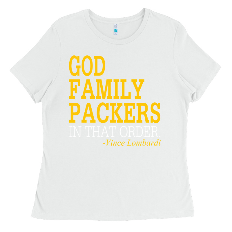 God Family Packers In That Order Ladies Tee by artisFamous | Teevron