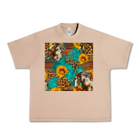Burro western horse and sunflower seamless pattern Urban Heavy Tee - FaDigitalArtStudio