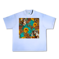 Grape Ice western horse and sunflower seamless pattern Urban Heavy Tee - FaDigitalArtStudio