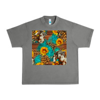 Tornado western horse and sunflower seamless pattern Urban Heavy Tee - FaDigitalArtStudio