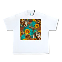 White western horse and sunflower seamless pattern Urban Heavy Tee - FaDigitalArtStudio