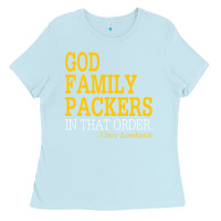 Baby Blue god family packers in that order Ladies Tee - artisFamous