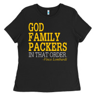 Black god family packers in that order Ladies Tee - artisFamous