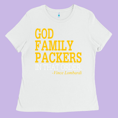 God Family Packers In That Order Ladies Tee Designed By Artisfamous