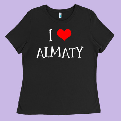I Love Almaty City Ladies Tee Designed By Artisfamous