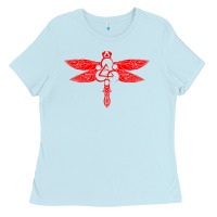 Baby Blue coheed and cambria dragonfly Ladies Tee - artisFamous