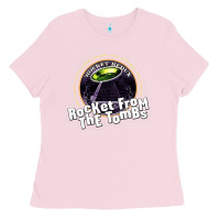Bubblegum Pink rocket from the tombs Ladies Tee - artisFamous