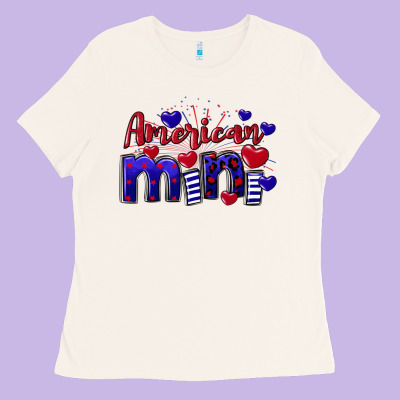 American Mini  4th Of July Ladies Tee Designed By Cowgirlartshop