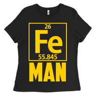 Black fe man funny superhero for halloween Ladies Tee - artisFamous