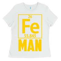 White fe man funny superhero for halloween Ladies Tee - artisFamous