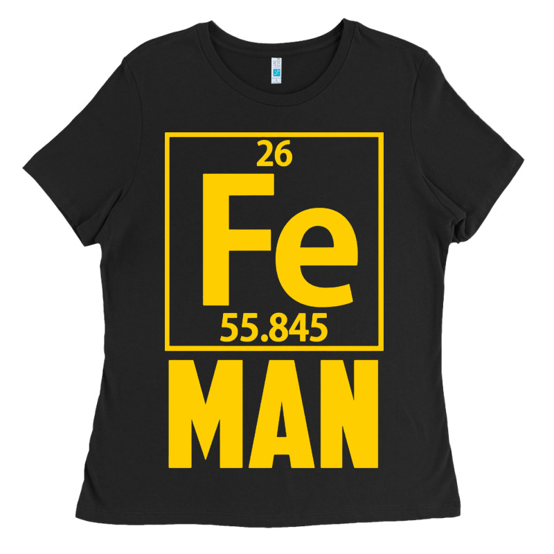Fe Man Funny Superhero For Halloween Ladies Tee by artisFamous | Teevron
