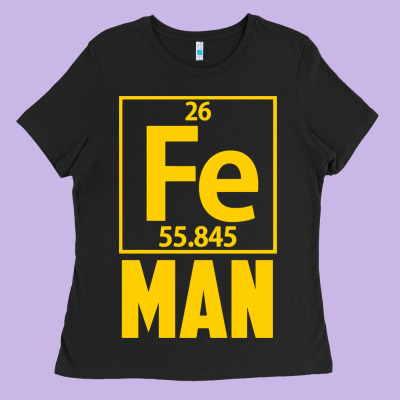 Fe Man Funny Superhero For Halloween Ladies Tee Designed By Artisfamous