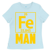 Baby Blue fe man funny superhero for halloween Ladies Tee - artisFamous