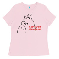 Bubblegum Pink best studio ghibli Ladies Tee - artisFamous