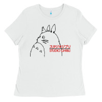 White best studio ghibli Ladies Tee - artisFamous