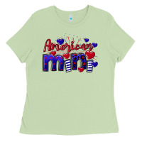 Matcha American Mini  4th of July Ladies Tee - CowGirlArtShop