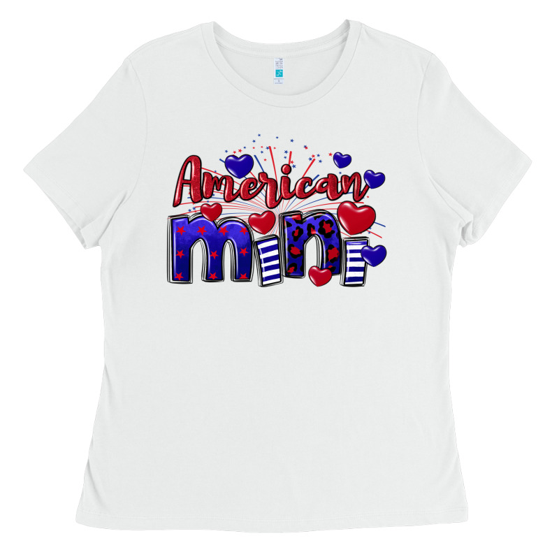 American Mini  4th Of July Ladies Tee by CowGirlArtShop | Teevron