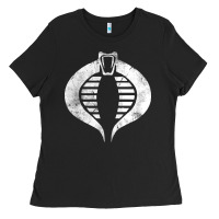 Black vintage cobra symbol Ladies Tee - artisFamous