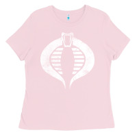 Bubblegum Pink vintage cobra symbol Ladies Tee - artisFamous