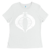 White vintage cobra symbol Ladies Tee - artisFamous