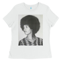 White angela davis speaking Ladies Tee - artisFamous