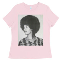Bubblegum Pink angela davis speaking Ladies Tee - artisFamous