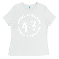 White animal liberation Ladies Tee - artisFamous