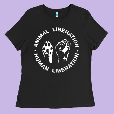 Animal Liberation Ladies Tee Designed By Artisfamous