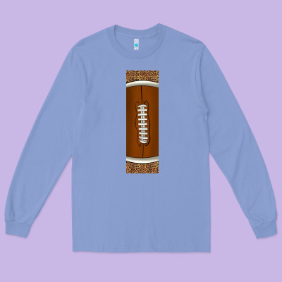 American Football With Leopard Pen Wraps Long Sleeve Tee Designed By Bundleandbundleshop