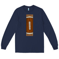 Navy american football with leopard pen wraps Long Sleeve Tee - BundleAndBundleShop