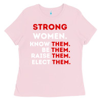 Bubblegum Pink strong women know them be them Ladies Tee - artisFamous