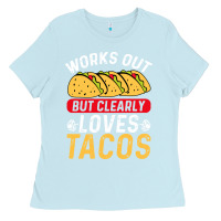 Baby Blue tacos work out gym gift classic Ladies Tee - artisFamous