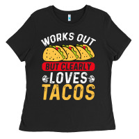 Black tacos work out gym gift classic Ladies Tee - artisFamous