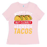 Bubblegum Pink tacos work out gym gift classic Ladies Tee - artisFamous