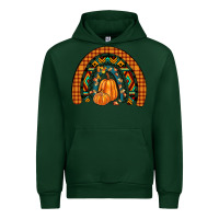 Forest Green fall pumpkin rainbow Urban Hoodie - JahusDesignShop