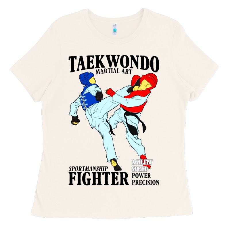 Taekwondo Sport Art Ladies Tee by artisFamous | Teevron