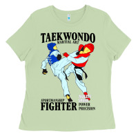 Matcha taekwondo sport art Ladies Tee - artisFamous