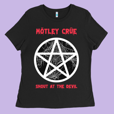Shout At The Devil Ladies Tee Designed By Artisfamous