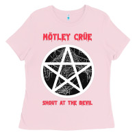 Bubblegum Pink shout at the devil Ladies Tee - artisFamous