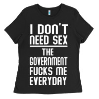 The Government Fucks Me Everyday Ladies Tee | Teevron