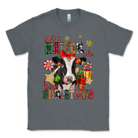 Charcoal Heather just a heifer who loves christmas cow Classic Tee - CowGirlArtShop