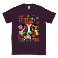Plum just a heifer who loves christmas cow Classic Tee - CowGirlArtShop
