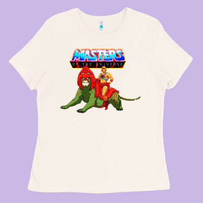 He Man And Battle Cat Ladies Tee Designed By Artisfamous