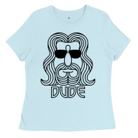 Baby Blue dude the big lebowski Ladies Tee - artisFamous
