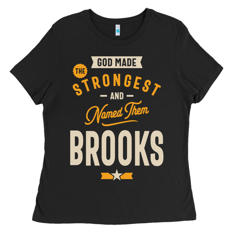 Brooks Personalized Name Birthday Gift Ladies Tee by artisFamous | Teevron