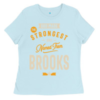 Baby Blue Brooks Personalized Name Birthday Gift Ladies Tee - artisFamous