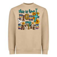 Mushroom this is how i fight my battles Heavyweight Sweatshirt - AdoDesignShop